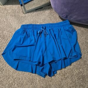Vibrant Blue Flowy Shorts
